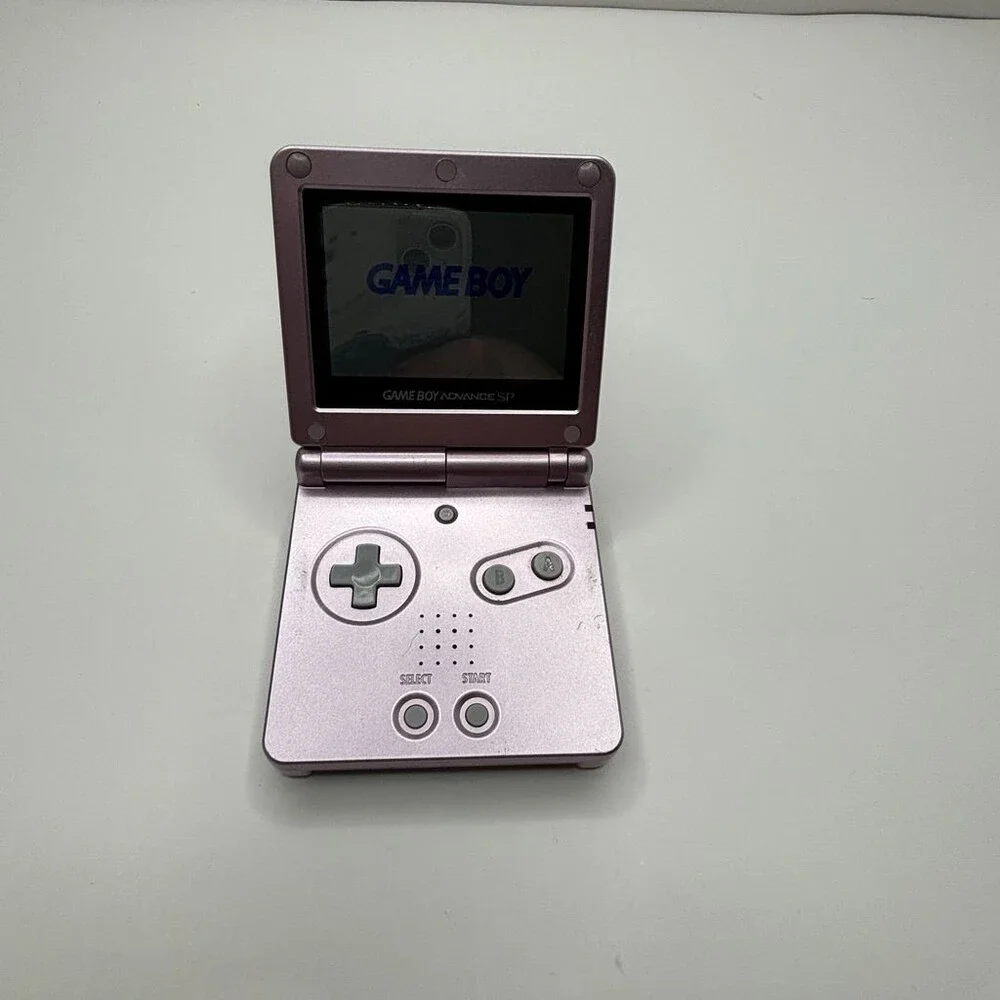 Pearl Pink Nintendo Game Boy Advance SP AGS-101 Backlit Console Works *READ*